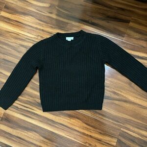 Big girls black knit sweater size xl